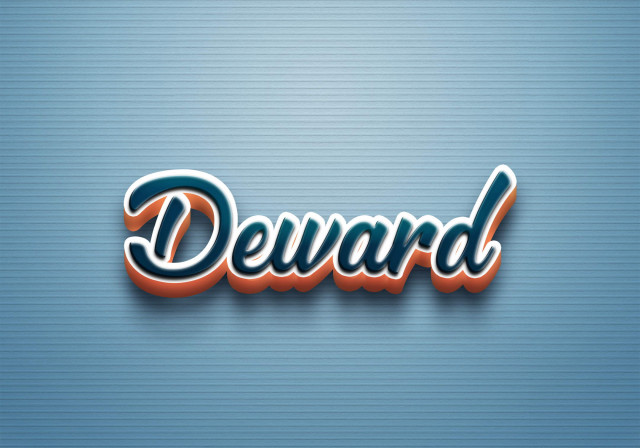 Free photo of Cursive Name DP: Deward