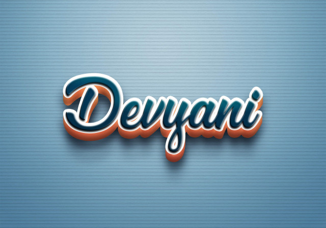 Free photo of Cursive Name DP: Devyani