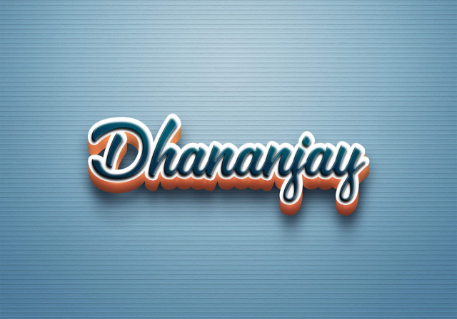 Free photo of Cursive Name DP: Dhananjay