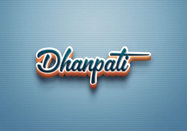 Free photo of Cursive Name DP: Dhanpati