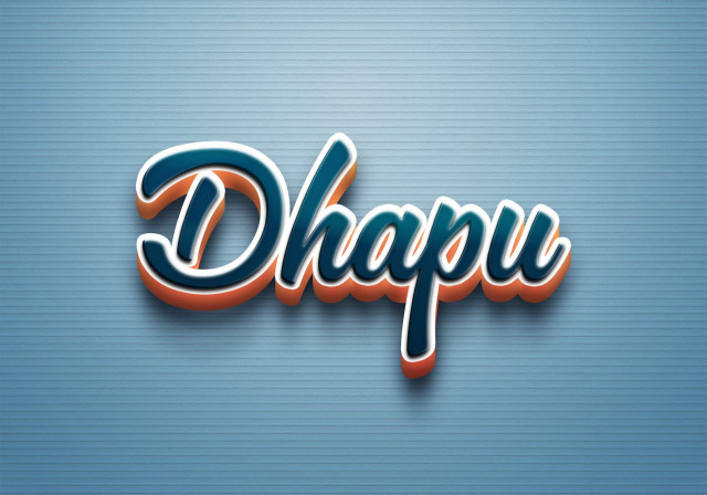 Free photo of Cursive Name DP: Dhapu
