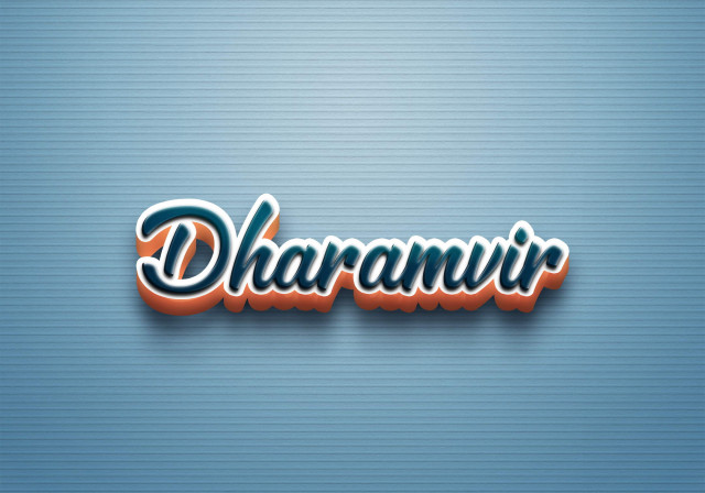 Free photo of Cursive Name DP: Dharamvir