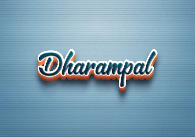 Free photo of Cursive Name DP: Dharampal