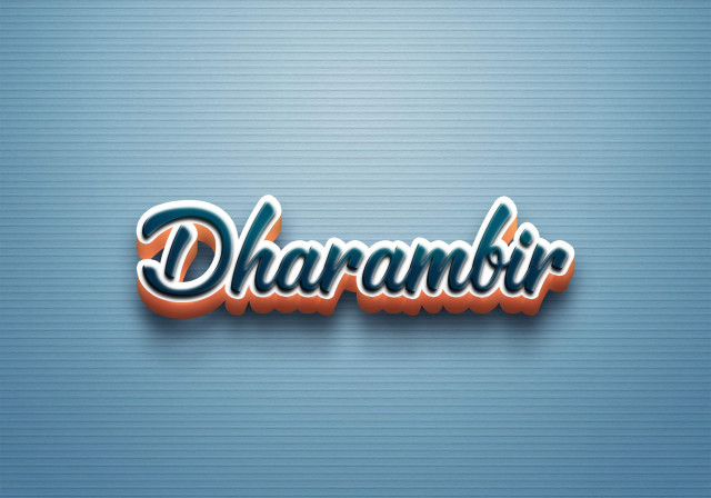 Free photo of Cursive Name DP: Dharambir