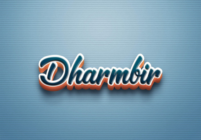 Free photo of Cursive Name DP: Dharmbir