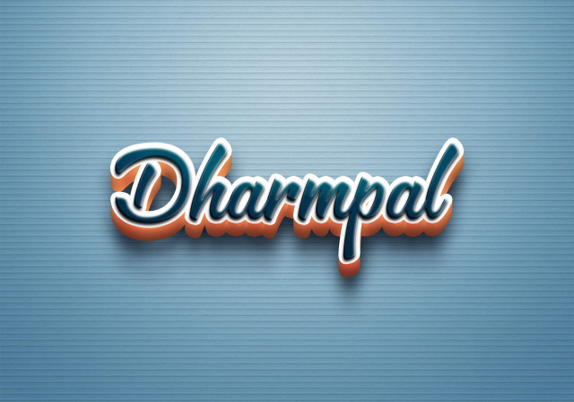Free photo of Cursive Name DP: Dharmpal
