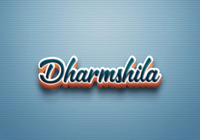 Free photo of Cursive Name DP: Dharmshila