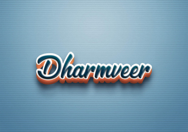 Free photo of Cursive Name DP: Dharmveer