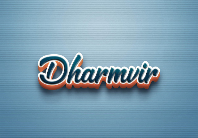Free photo of Cursive Name DP: Dharmvir