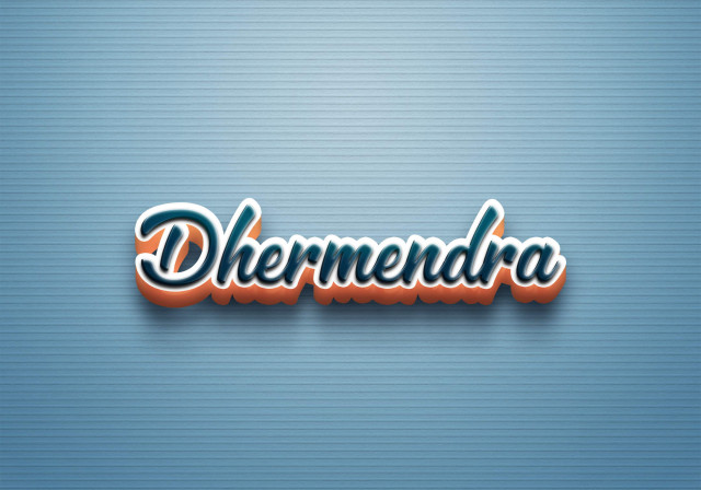 Free photo of Cursive Name DP: Dhermendra