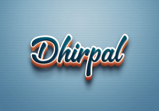 Free photo of Cursive Name DP: Dhirpal