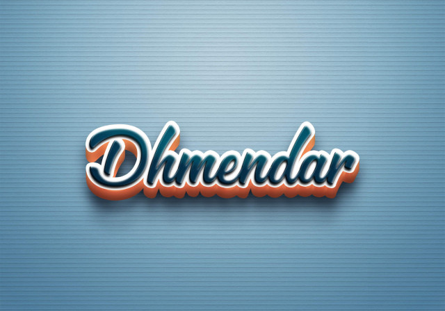 Free photo of Cursive Name DP: Dhmendar