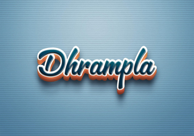 Free photo of Cursive Name DP: Dhrampla