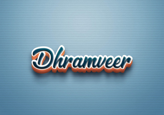 Free photo of Cursive Name DP: Dhramveer