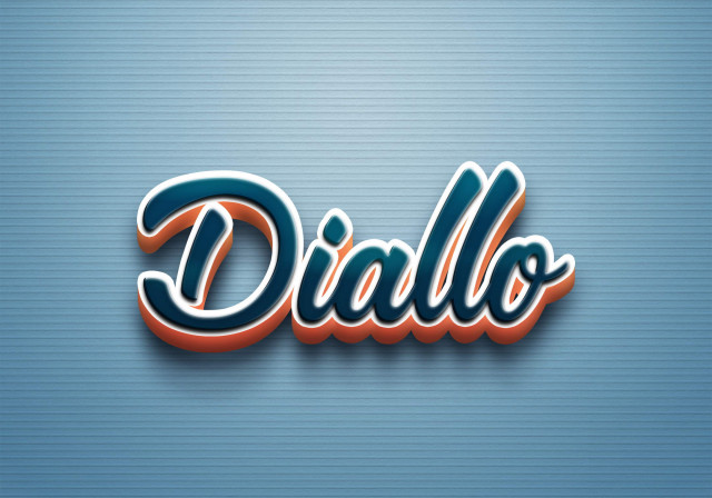 Free photo of Cursive Name DP: Diallo