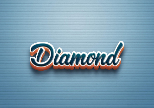 Free photo of Cursive Name DP: Diamond