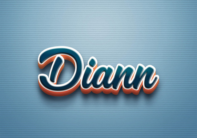 Free photo of Cursive Name DP: Diann