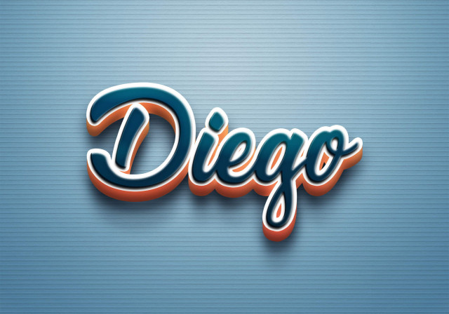 Free photo of Cursive Name DP: Diego