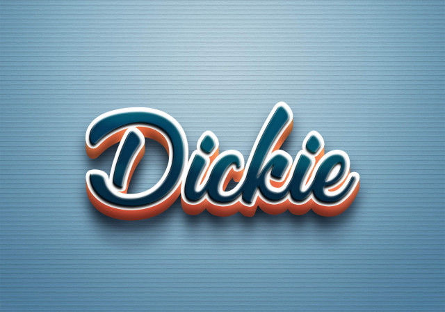 Free photo of Cursive Name DP: Dickie