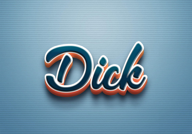 Free photo of Cursive Name DP: Dick