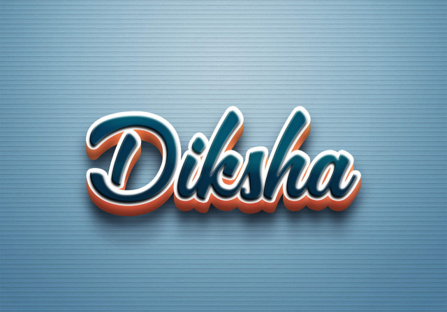 Free photo of Cursive Name DP: Diksha