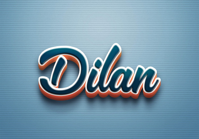 Free photo of Cursive Name DP: Dilan