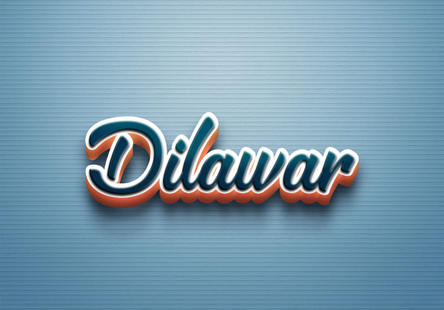 Free photo of Cursive Name DP: Dilawar