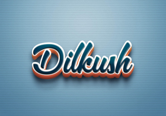 Free photo of Cursive Name DP: Dilkush