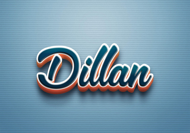 Free photo of Cursive Name DP: Dillan