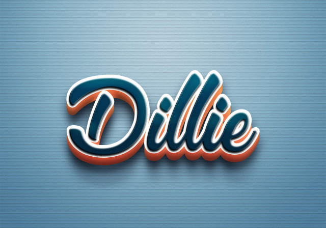 Free photo of Cursive Name DP: Dillie