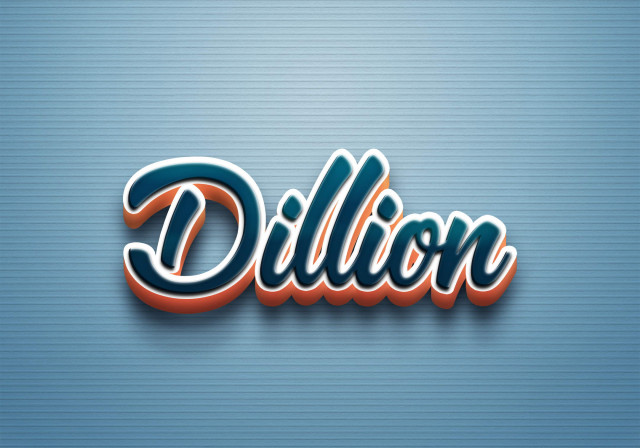 Free photo of Cursive Name DP: Dillion