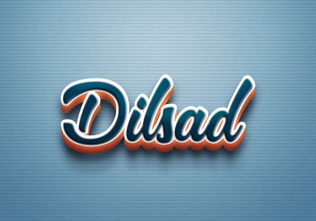 Free photo of Cursive Name DP: Dilsad