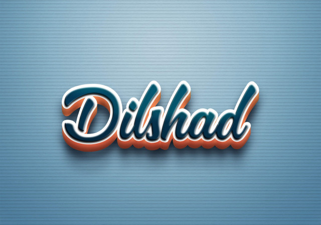 Free photo of Cursive Name DP: Dilshad