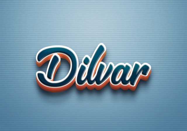 Free photo of Cursive Name DP: Dilvar