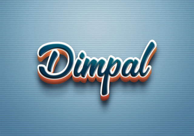 Free photo of Cursive Name DP: Dimpal