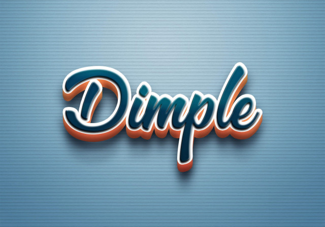 Free photo of Cursive Name DP: Dimple