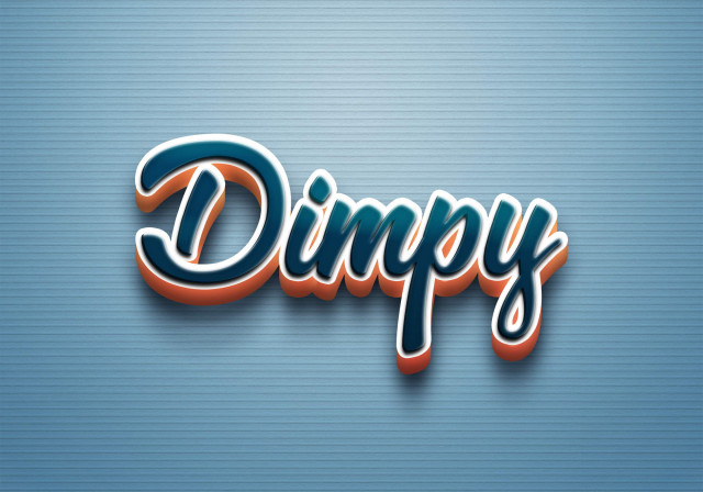 Free photo of Cursive Name DP: Dimpy
