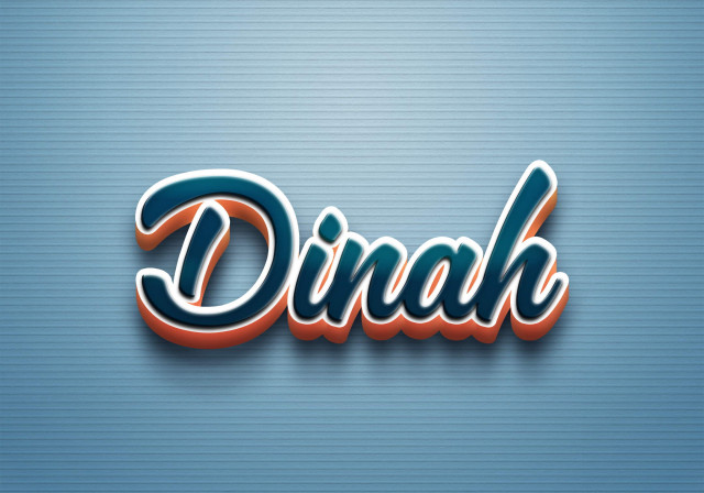 Free photo of Cursive Name DP: Dinah