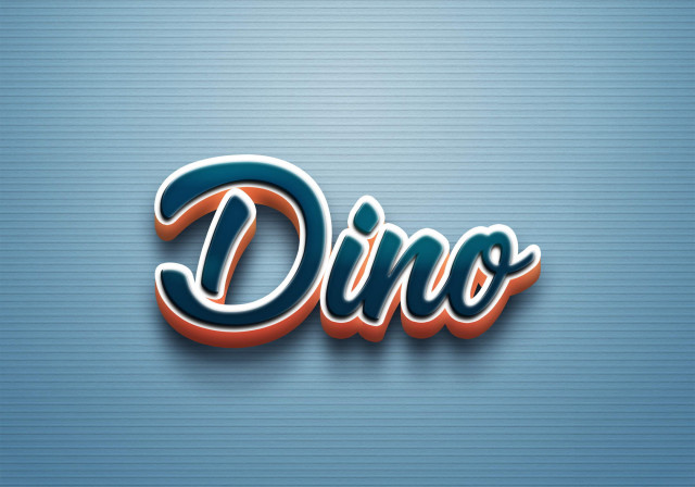 Free photo of Cursive Name DP: Dino