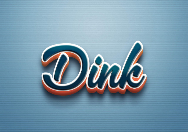 Free photo of Cursive Name DP: Dink