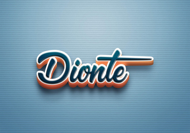 Free photo of Cursive Name DP: Dionte