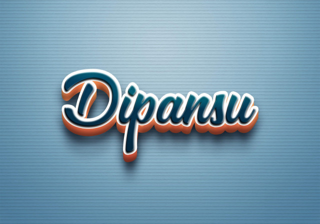 Free photo of Cursive Name DP: Dipansu