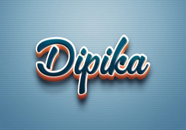 Free photo of Cursive Name DP: Dipika
