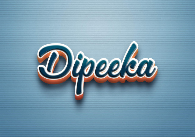 Free photo of Cursive Name DP: Dipeeka