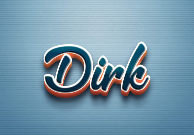 Free photo of Cursive Name DP: Dirk