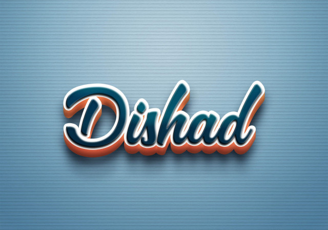 Free photo of Cursive Name DP: Dishad