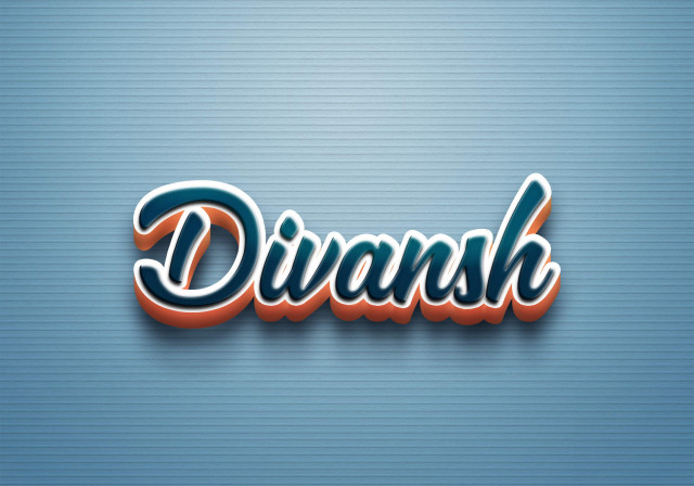 Free photo of Cursive Name DP: Divansh