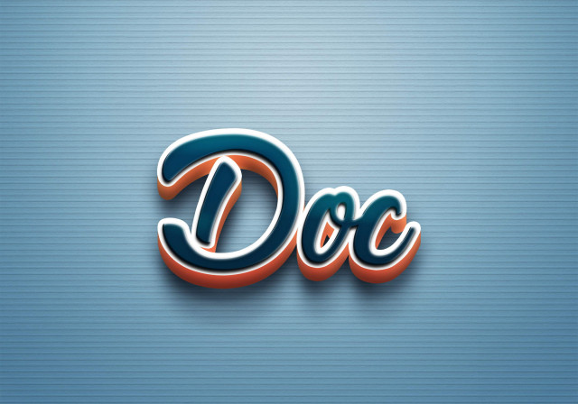 Free photo of Cursive Name DP: Doc