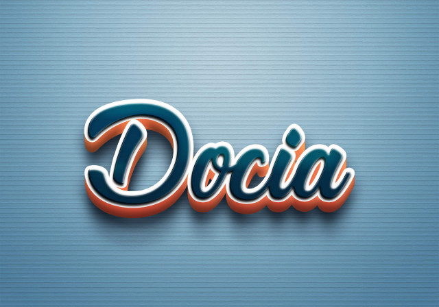 Free photo of Cursive Name DP: Docia