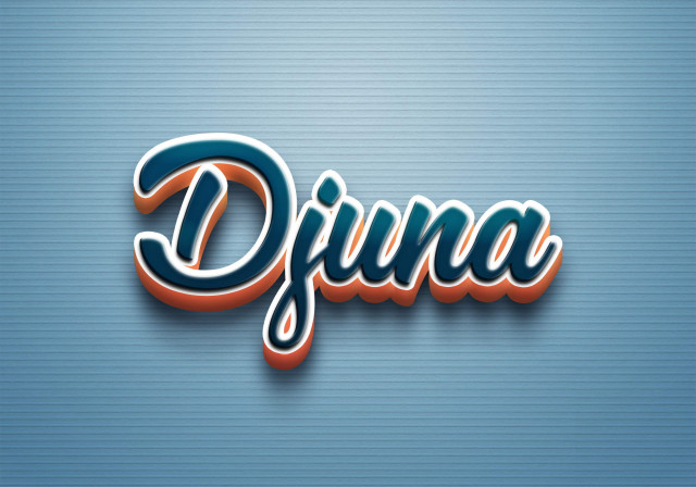 Free photo of Cursive Name DP: Djuna